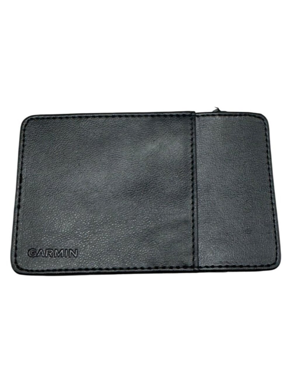 Garmin Leather Card Holder bag black rectangle 3x5" READ